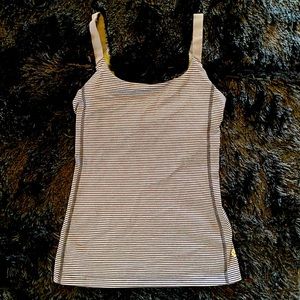 Lululemon yoga striped tank top